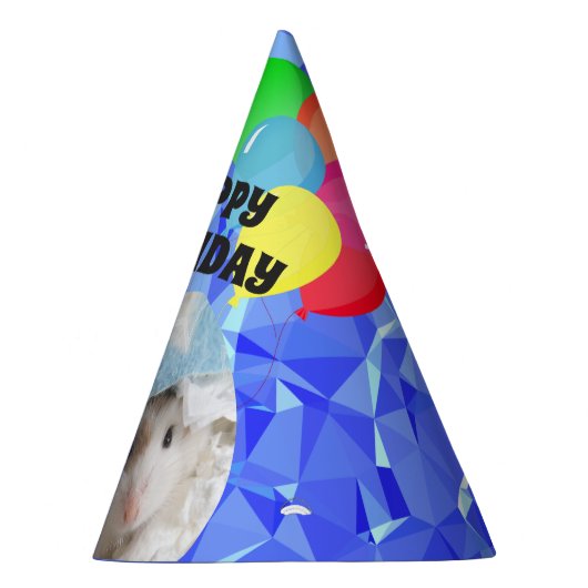 Hammyville – かわいいハムスターブルーの宝石 パーティーハット (右)