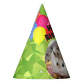 Hammyville – かわいいハムスターライムグリーンジェム パーティーハット (左)