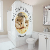 HammyVille – かわいいハムスター新鮮&スキキークリーン シャワーカーテン (インサイチュ)