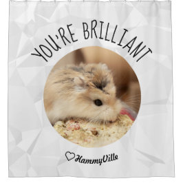 HammyVille – かわいいハムスター新鮮&スキキークリーン シャワーカーテン