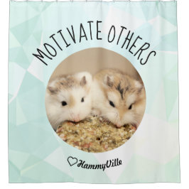 HammyVille – かわいいハムスター新鮮&スキキークリーン シャワーカーテン