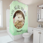 HammyVille – かわいいハムスター新鮮&スキキークリーン シャワーカーテン (インサイチュ)