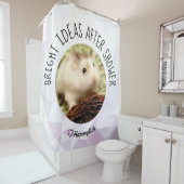 HammyVille – かわいいハムスター新鮮&スキキークリーン シャワーカーテン (インサイチュ)