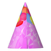 Hammyville – かわいいハムスター暗い赤紫色の宝石 パーティーハット (裏面)