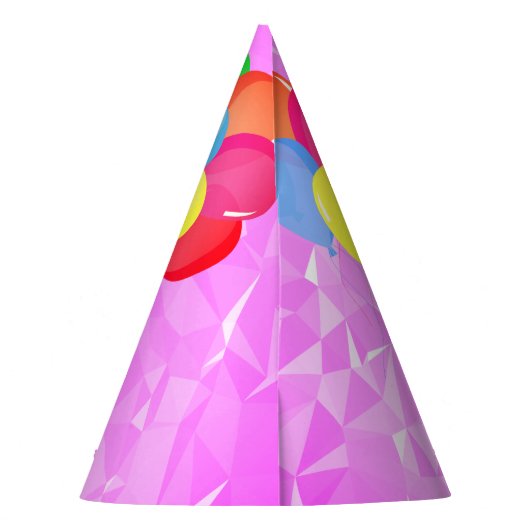 Hammyville – かわいいハムスター暗い赤紫色の宝石 パーティーハット (裏面)