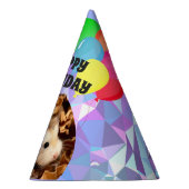 Hammyville – かわいいハムスター紫色の宝石 パーティーハット (右)