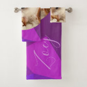 HammyVille – かわいいロボハムスターカスタマイズの名前 バスタオルセット (インサイチュ)