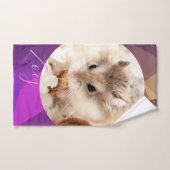 HammyVille – かわいいロボハムスターカスタマイズの名前 バスタオルセット (ハンドタオル)