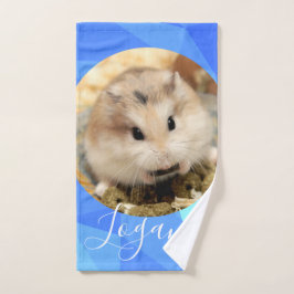 HammyVille – かわいいロボハムスターカスタマイズの名前 バスタオルセット