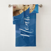 HammyVille – かわいいロボハムスターカスタマイズの名前 バスタオルセット (インサイチュ)