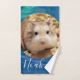 HammyVille – かわいいロボハムスターカスタマイズの名前 バスタオルセット