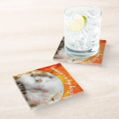 Hammyville – かわいいRobo Hamster ガラスコースター (アングル)