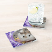 Hammyville – かわいいRobo Hamster ガラスコースター (アングル)