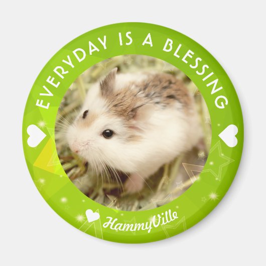 Hammyville – かわいいRobo Hamster マグネット (正面)