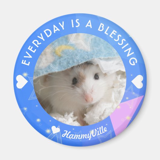 Hammyville – かわいいRobo Hamster マグネット (正面)