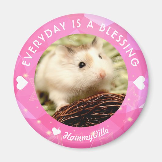 Hammyville – かわいいRobo Hamster マグネット (正面)