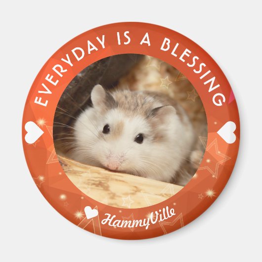 Hammyville – かわいいRobo Hamster マグネット (正面)
