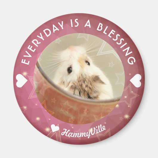 Hammyville – かわいいRobo Hamster マグネット (正面)