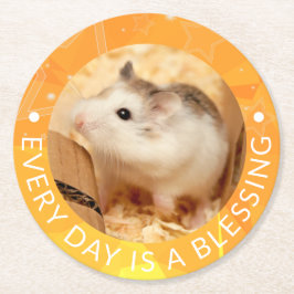 Hammyville – かわいいRobo Hamster ラウンドペーパーコースター