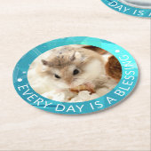 Hammyville – かわいいRobo Hamster ラウンドペーパーコースター (アングル)