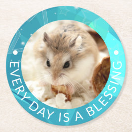 Hammyville – かわいいRobo Hamster ラウンドペーパーコースター