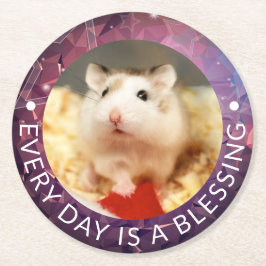 Hammyville – かわいいRobo Hamster ラウンドペーパーコースター