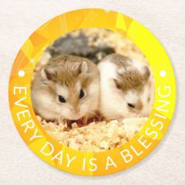 Hammyville – かわいいRobo Hamster ラウンドペーパーコースター