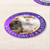 Hammyville – かわいいRobo Hamster ラウンドペーパーコースター (アングル)