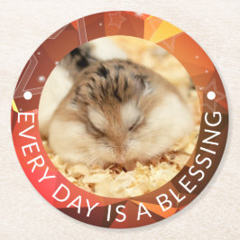 Hammyville – かわいいRobo Hamster ラウンドペーパーコースター