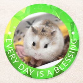 Hammyville – かわいいRobo Hamster ラウンドペーパーコースター