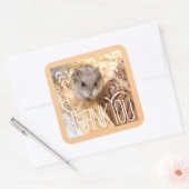 Hammyville - Hamster Thank You スクエアシール (封筒)