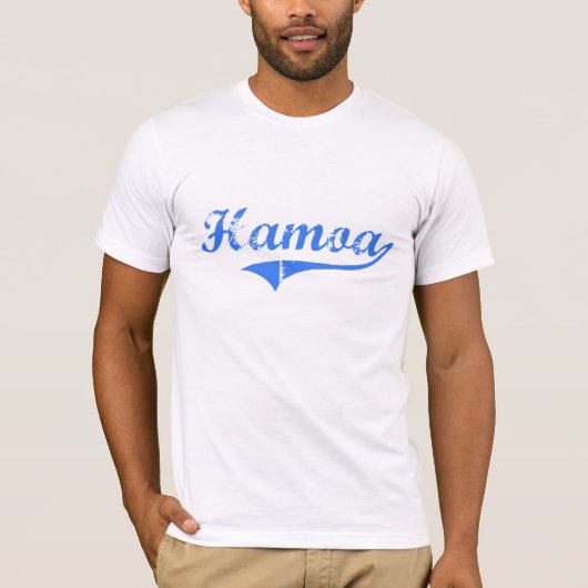 Hamoaハワイのクラシックなデザイン Tシャツ (正面)