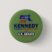 Hampden County for Joe Kennedy 2020 缶バッジ (正面)