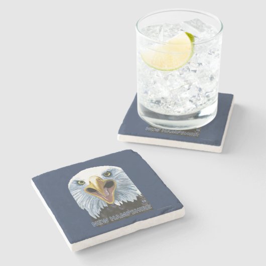 HampshireEagleの新しい終わり ストーンコースター (横)