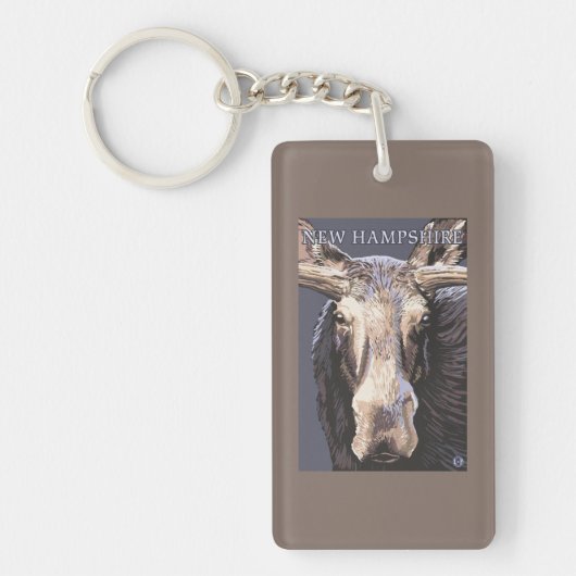 HampshireMooseの新しい終わり キーホルダー (正面)