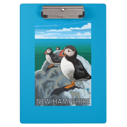 HampshirePuffins新しい場面 クリップボード (正面)