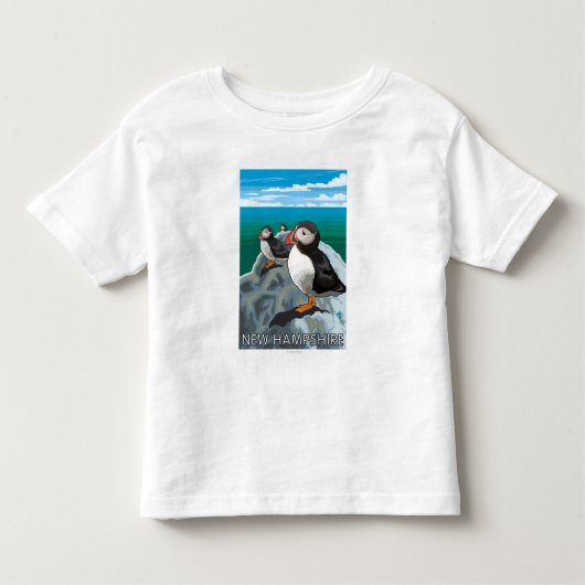 HampshirePuffins新しい場面 トドラーTシャツ (正面)