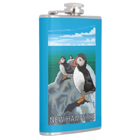 HampshirePuffins新しい場面 フラスク (右)