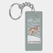 HampshireWolf新しい場面 キーホルダー (正面左)