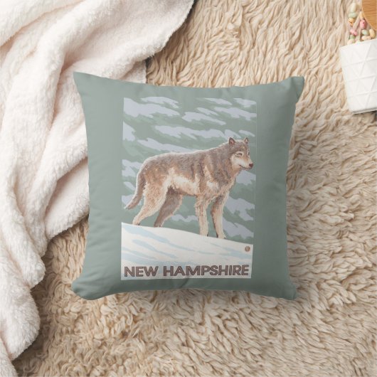 HampshireWolf新しい場面 クッション (ブランケット)