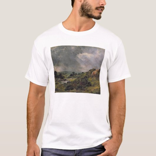 Hampsteadのヒース、枝丘の池1828年 Tシャツ (正面)