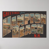 Hampton Beach, New Hampshire - Large Letter ポスター (正面)