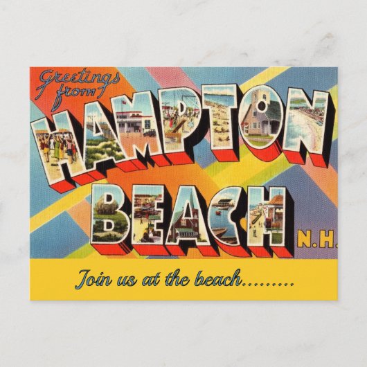 Hampton Beach NH Occasion Postcard ポストカード (正面)