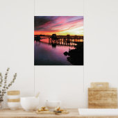 Hampton Beach Sunset ポスター (キッチン)