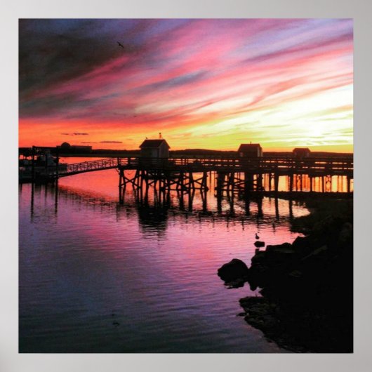 Hampton Beach Sunset ポスター (正面)