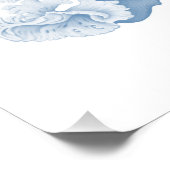 Hampton Coral soft blue  フォトプリント (角)