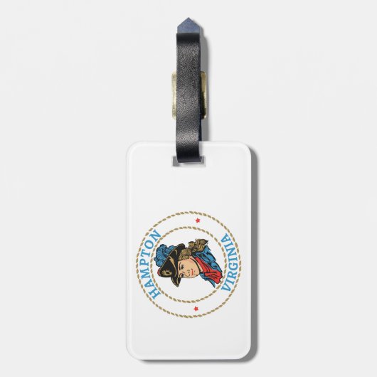Hampton Virginia Colonial ラゲッジタグ (裏面縦)