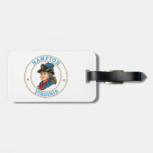 Hampton Virginia Colonial ラゲッジタグ (裏面横)