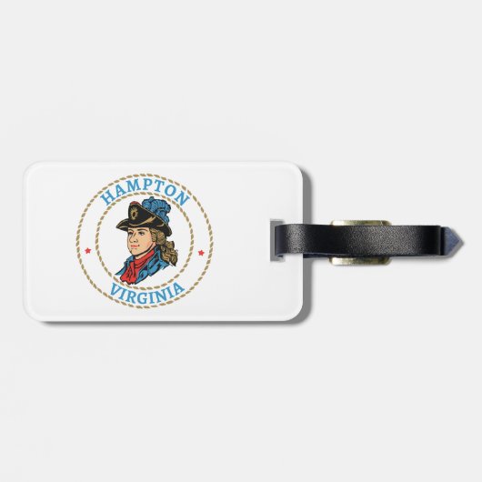 Hampton Virginia Colonial ラゲッジタグ (裏面横)