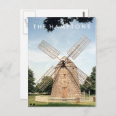Hamptonsの風車の郵便はがき ポストカード (正面/裏面)